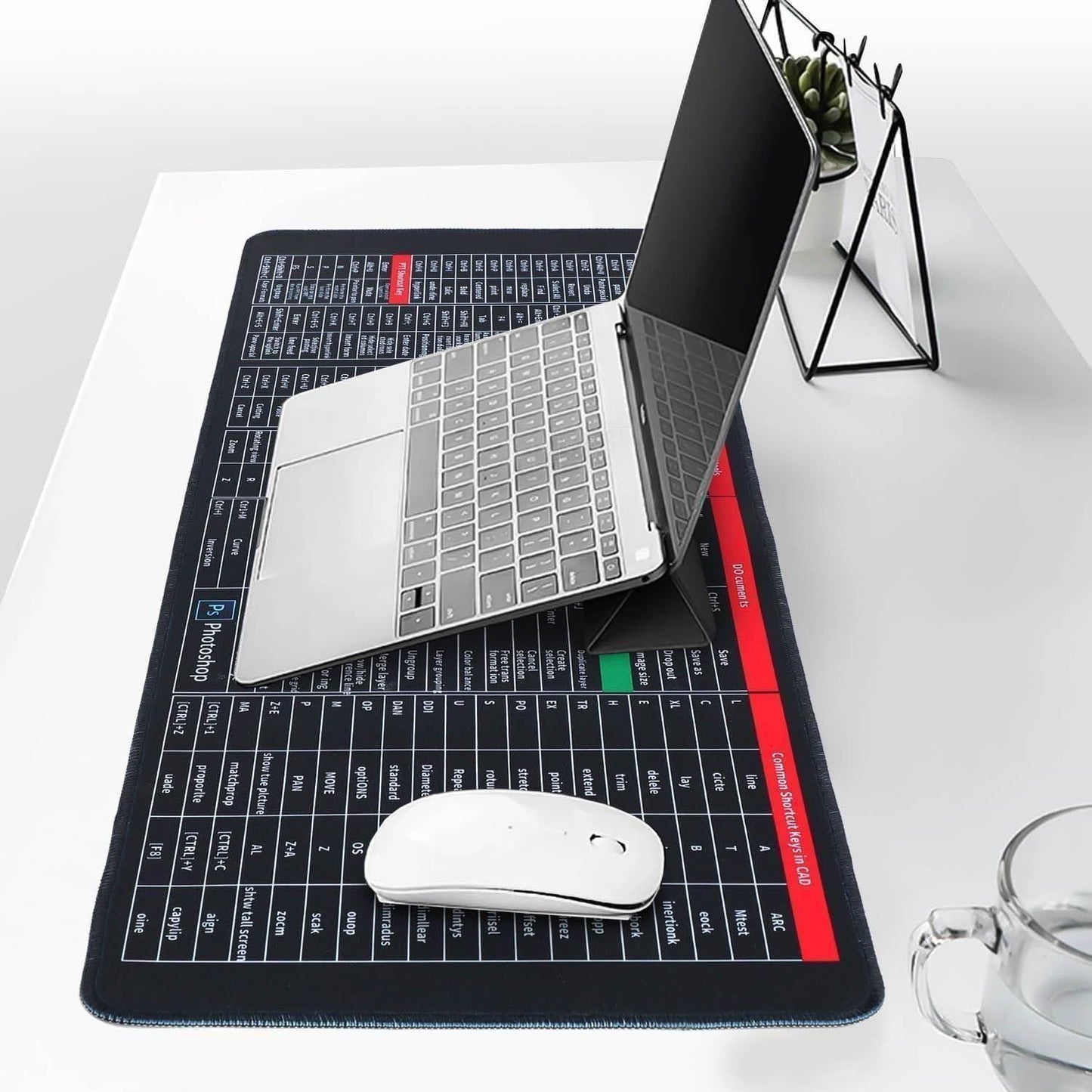Extended Mouse Pad, Thick & Non-Slip Rubber Base Desk Mat