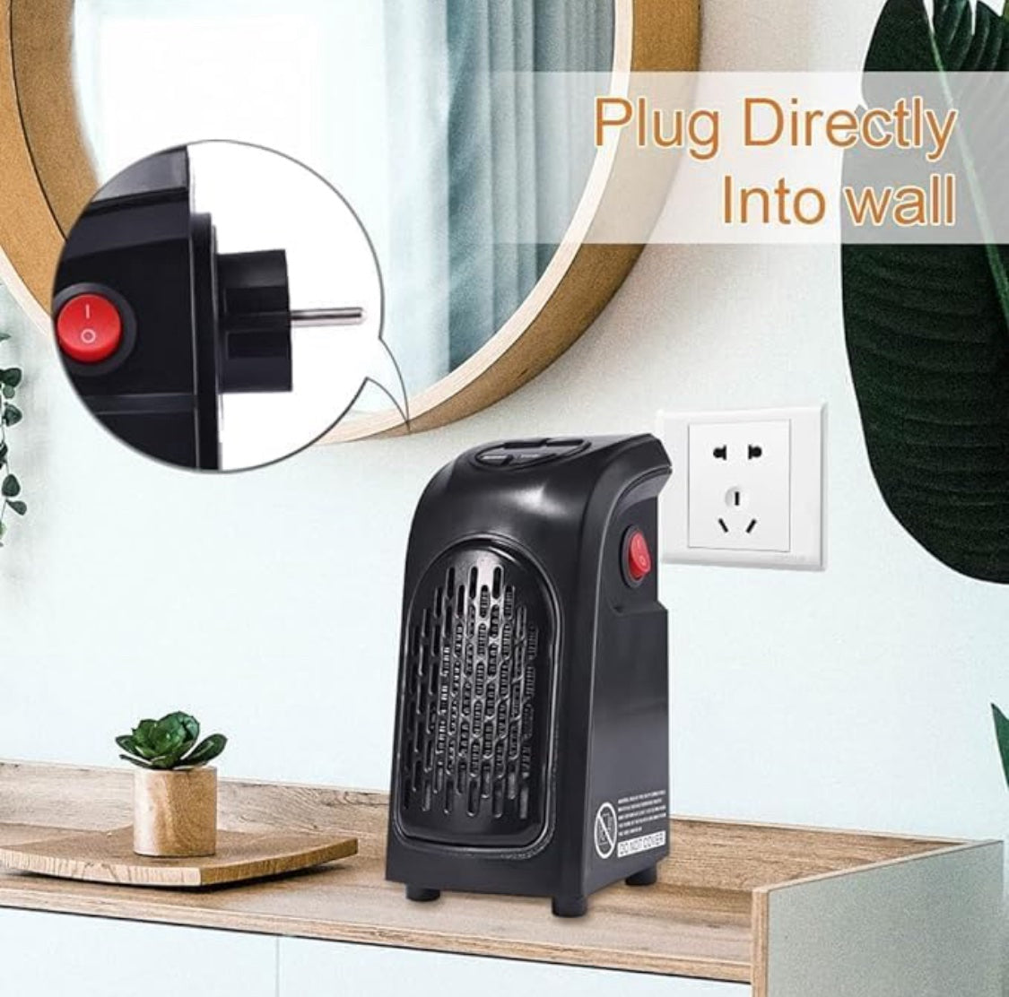 Plug-in Electric Handy Room Heater