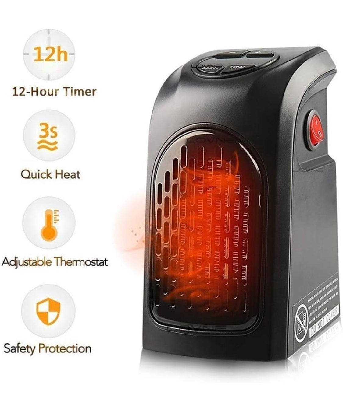 Plug-in Electric Handy Room Heater